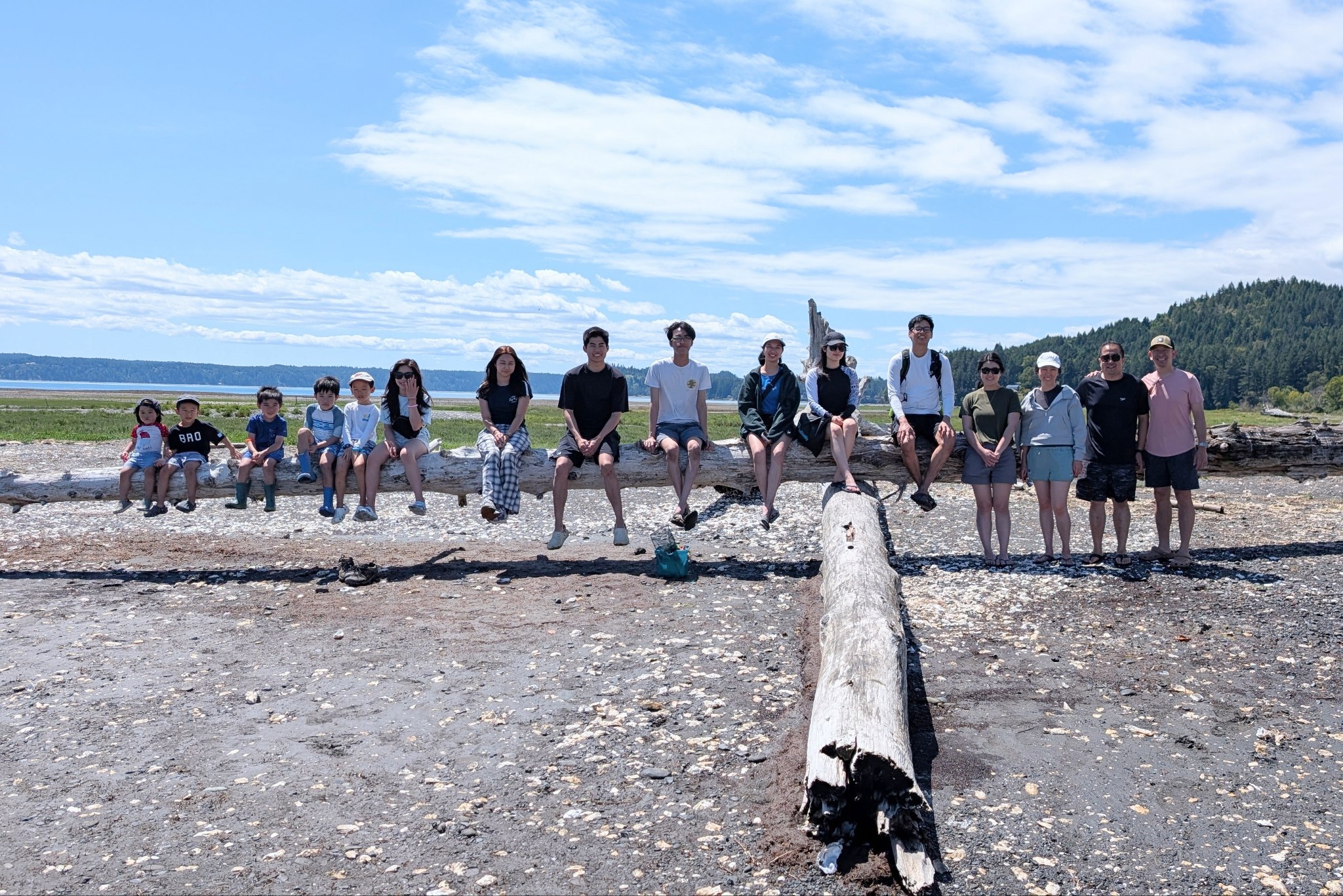 KAWAN students and families enjoying a community outing by the water
